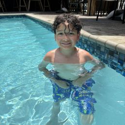 Me in the pool in the restaurant