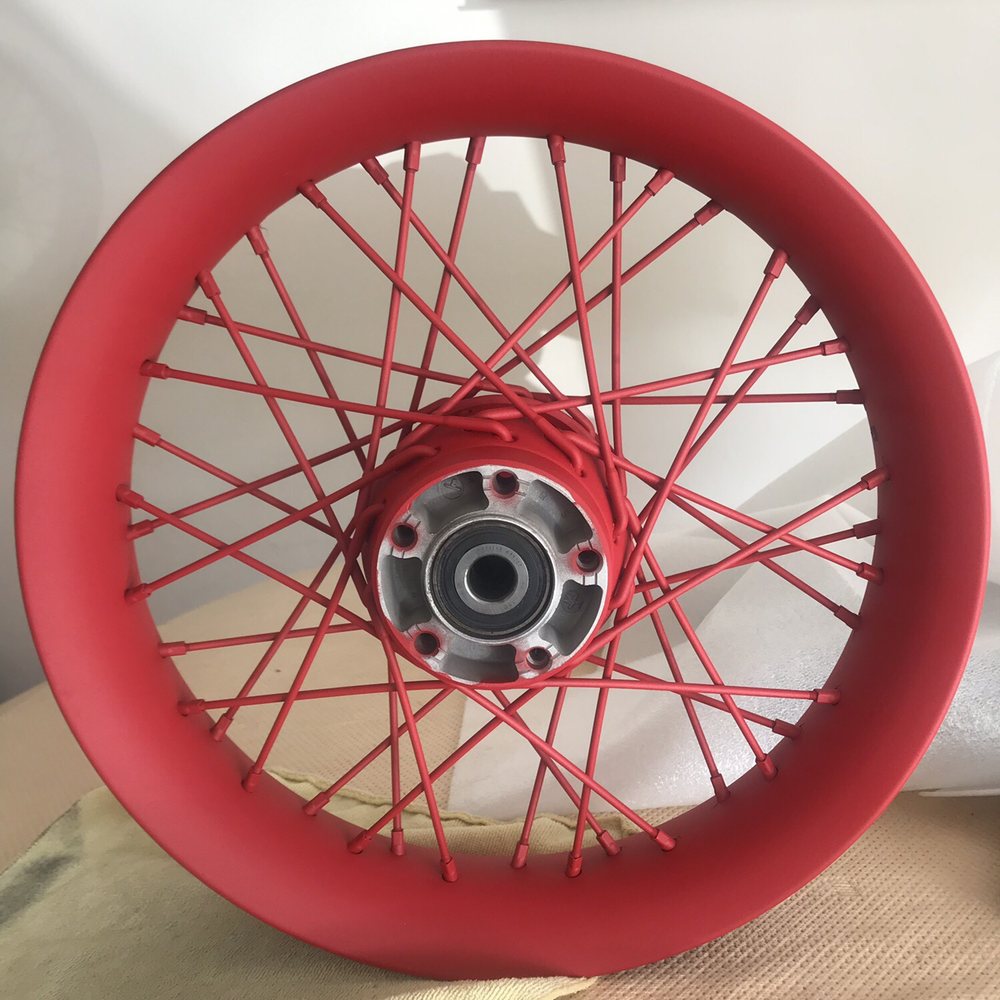 Wheels off of my custom Harley build