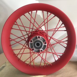 Wheels off of my custom Harley build
