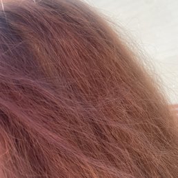 Red chunks of blonde Red chunks of blonde