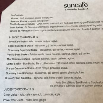 SunCafe - Shakes! - Vegan Near Me - Studio City, California