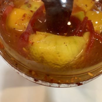 Locos Sabrosos y Picosos - Soooo watery and unripe mango chunks - Mexican Near Me - Houston, Texas