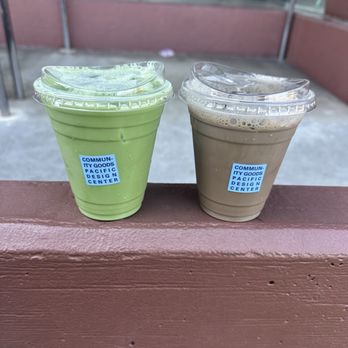 Community Goods - Matcha Latte + Hojicha Latte - Coffee & Tea Near Me - West Hollywood, California