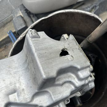 LS Pros Automotive - New oil pan because this one clearly wouldn't hold oil - Auto Repair Near Me - Sacramento, California