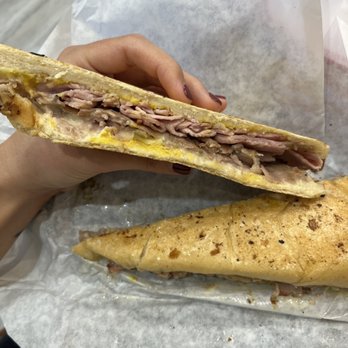 Cafecito - Cubano!!! I could only eat half, although my husband will be excited I brought him the other half ;) - Cuban Near Me - Charleston, South Carolina Cafecito - Cubano!!! I could only eat half, although my husband will be excited I brought him the other half ;) - Cuban Near Me - Charleston, South Carolina