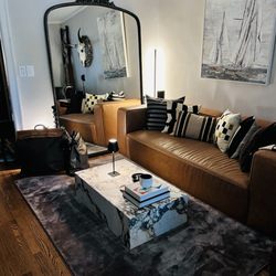 Eternity Modern - Kaia Marble Plinth Coffee Table in Calacatta Viola