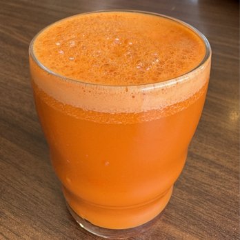 The Woodrose Cafe - Small carrot juice. No filter! - Breakfast & Brunch Near Me - Garberville, California