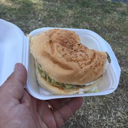 Jimbo's Quality Seafoods - Chicken burger very nice just shame no added chips had to buy that separate