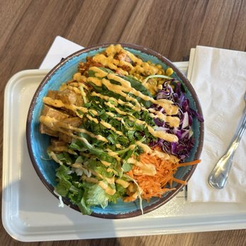 Chi'Lantro BBQ - Vintage Park - Tofu Noodle Bowl - Korean Near Me - Houston, Texas