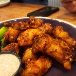 Old Possum Brewing - Smoked wings. Good flavor with house made ranch dressing.