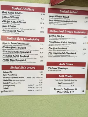 Menu photo 5 Sinbad's Fast Food Merritt Island, FL