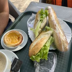 Green Love - Hard boiled egg sandwich looks yummy but could take down a horse