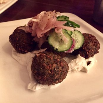 Kitchen Istanbul - Mediterranean Falafel Patties with Haydari, Persian Cucumbers, and Pickled Fennel Onions - Greek Near Me - San Francisco, California Kitchen Istanbul - Mediterranean Falafel Patties with Haydari, Persian Cucumbers, and Pickled Fennel Onions - Greek Near Me - San Francisco, California