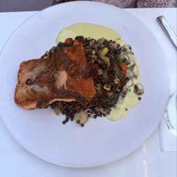 Pinafini - Scottish Salmon with a Beurre blanc. - Mediterranean Near Me - Laguna Beach, California Pinafini - Scottish Salmon with a Beurre blanc. - Mediterranean Near Me - Laguna Beach, California