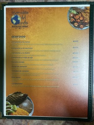 Menu photo 4 Mercado Del Mundo Mount Vernon, WA