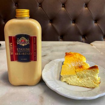 Basilur - English Breakfast Milk Tea and Burnt Basque Cheesecake - Coffee & Tea Near Me - Buena Park, California Basilur - English Breakfast Milk Tea and Burnt Basque Cheesecake - Coffee & Tea Near Me - Buena Park, California