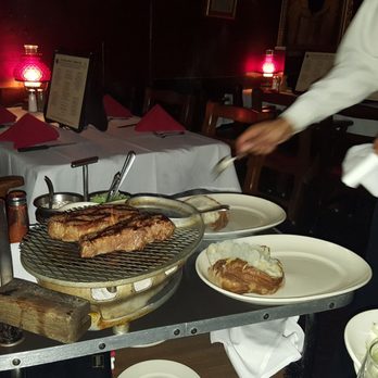 Clearman's Steak 'N Stein - Keeping our delectable steak and prepping out massive potato - Steakhouses Near Me - Pico Rivera, California