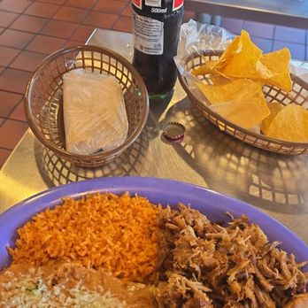 Los Caporales Taqueria - Carnitas plate with a coke - Breakfast & Brunch Near Me - Martinez, California