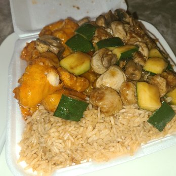 China Wok Express - Orange chicken, mushroom chicken and fried rice - Chinese Near Me - Lathrop, California
