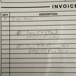 Wright AV - The invoice.