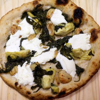 Due Mani Pizza - a pizza with spinach and cheese - Pizza Near Me Due Mani Pizza - a pizza with spinach and cheese - Pizza Near Me