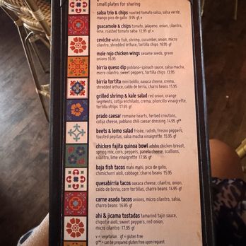 The Prado at Balboa Park - Cantina Menu - New American Near Me - San Diego, California
