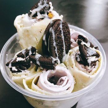 Urban Ice - Matcha and taro with pineapples, blueberries, oreos, and condensed milk. SO GOOD!!! - Creperies Near Me - Norfolk, Virginia Urban Ice - Matcha and taro with pineapples, blueberries, oreos, and condensed milk. SO GOOD!!! - Creperies Near Me - Norfolk, Virginia