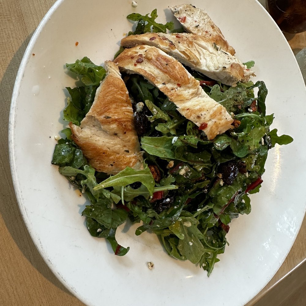 Vinaigrette - Cherry Tart Salad with Chicken - Salad Near Me - Austin, Texas Vinaigrette - Cherry Tart Salad with Chicken - Salad Near Me - Austin, Texas