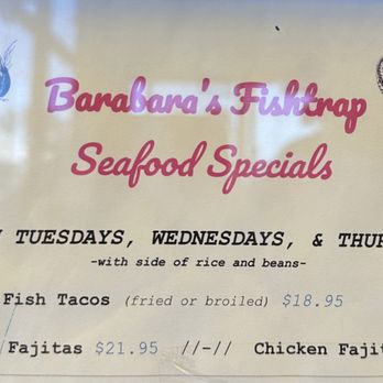 Barbara's Fishtrap - Midweek seafood - Seafood Near Me - Half Moon Bay, California Barbara's Fishtrap - Midweek seafood - Seafood Near Me - Half Moon Bay, California