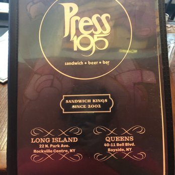 Press 195 - Bayside - Menu - Sandwiches Near Me - Bayside, New York Press 195 - Bayside - Menu - Sandwiches Near Me - Bayside, New York