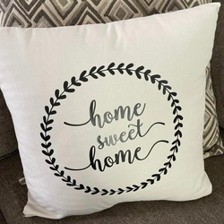 SoCal Makers Market - Custom Pillow with heat transfer vinyl
