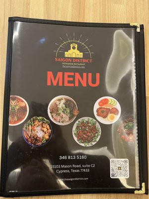 Menu photo 6 Saigon District Houston, TX