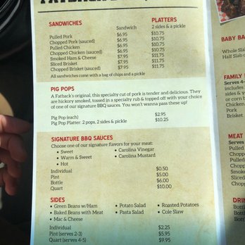 Fatback's Barbecue - Bbq Menu - Barbeque Near Me - Dayton, Ohio