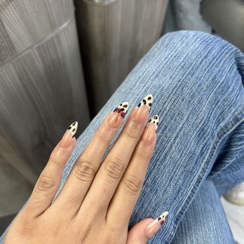 New York Nails - leopard print and cherries - Nail Salons Near Me - Las Vegas, Nevada