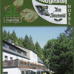 Waldgasthof am Sauwald - Titel des Flyers