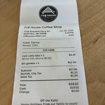 FR8 House - Coffee & Tea Near Me - Norfolk, Virginia