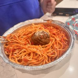 I Love NY Pizza - Spaghetti and meatball  18 50??