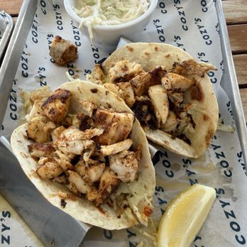 Cozy's Dockside - Blackened haddock tacos - Seafood Near Me - Southport, Maine