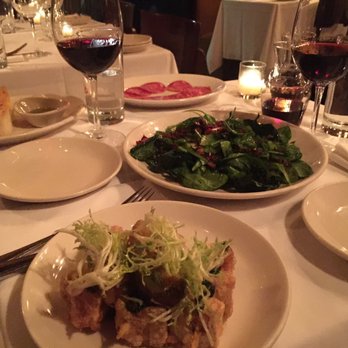 Lupa - Spinach salad, red wine, spiedini.. perfect date! - Italian Near Me - New York, New York Lupa - Spinach salad, red wine, spiedini.. perfect date! - Italian Near Me - New York, New York