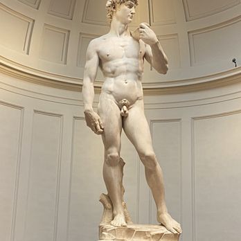 Accademia di Belle Arti - David either preparing for battle with Goliath with a slingshot and rock of immediately afterward; contraposta! - Colleges & Universities Near Me - Florence, FI Accademia di Belle Arti - David either preparing for battle with Goliath with a slingshot and rock of immediately afterward; contraposta! - Colleges & Universities Near Me - Florence, FI