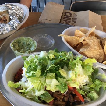 Chipotle Mexican Grill - Chicken bowl, Chicken burrito, Guacamole & chips - Fast Food Near Me - Diamond Bar, California