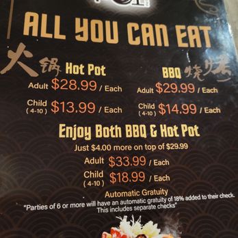 Hot Pot 757 - Pricing menu - Hot Pot Near Me - Richmond, Virginia