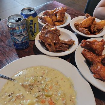 Cogburn's Big Wings - The spread. - Chicken Wings Near Me - Chandler, Arizona