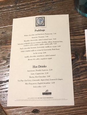 Menu photo 2 The Queen's Head London, XGL Menu photo 2 The Queen's Head London, XGL