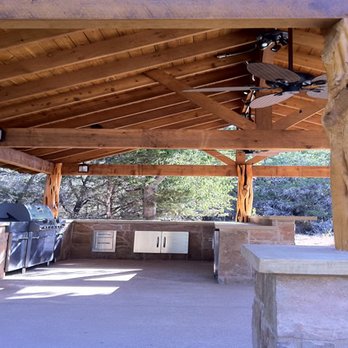 Anderson Landscape - Go Big with an Anderson Landscape Outdoor Kitchen & Living space - Landscaping Near Me - Austin, Texas