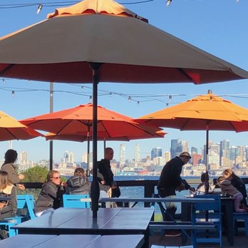 Marination - lots of covered tables outside on fabulous deck - Asian Fusion Near Me - Seattle, Washington