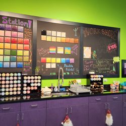 Pluff Mud Pottery - Paint selections