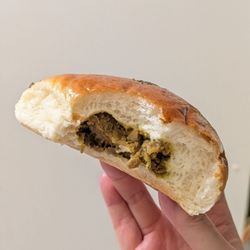Baker Duck - Cross-section of my curry beef bun