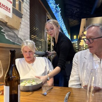 Il Girasole - Gnocchi being delivered by our wonderful server. - Italian Near Me - Costa Mesa, California Il Girasole - Gnocchi being delivered by our wonderful server. - Italian Near Me - Costa Mesa, California