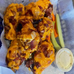 Nacho cheese Buffalo bacon wings Nacho cheese Buffalo bacon wings